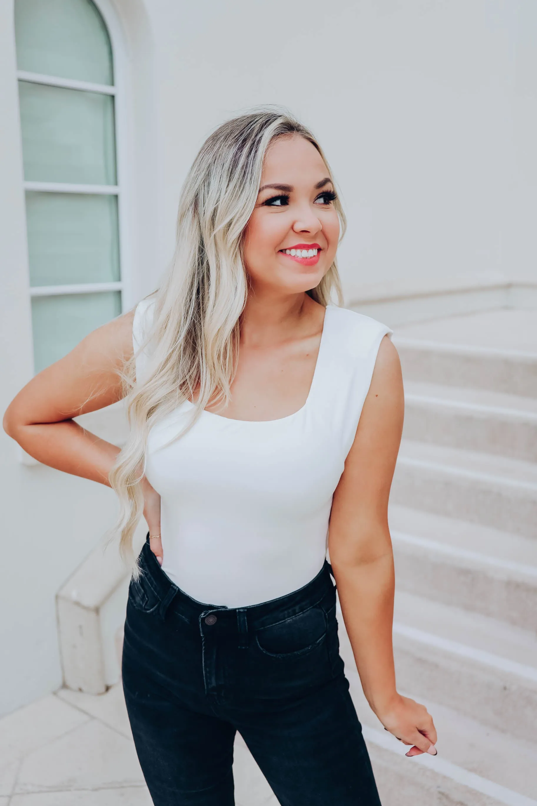 Stasia Square Neck Bodysuit