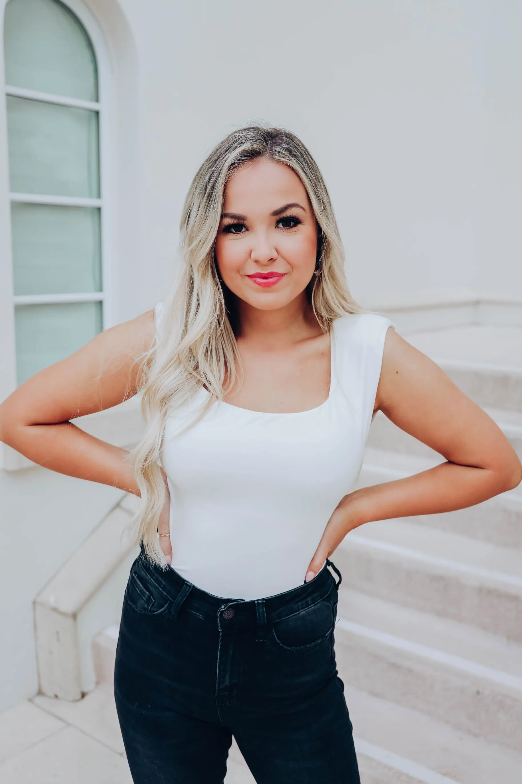 Stasia Square Neck Bodysuit