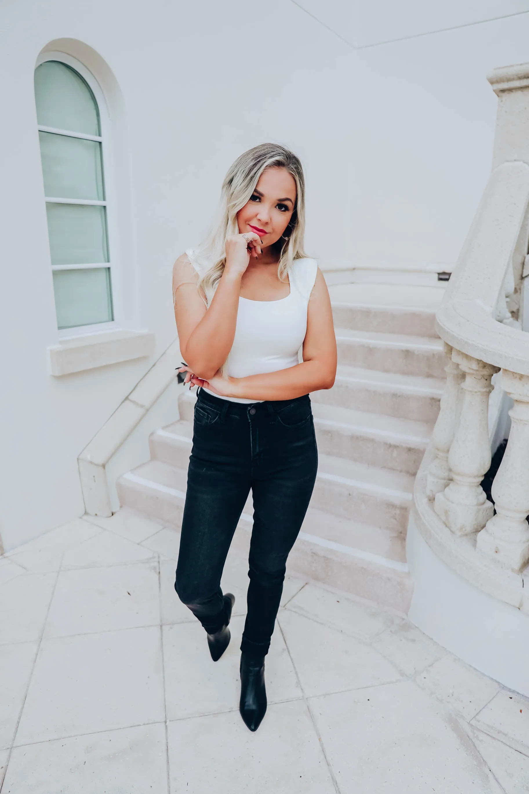 Stasia Square Neck Bodysuit