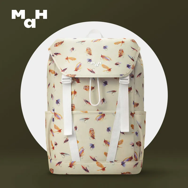 Striped Leisure Commuter Travel Backpack with Air Cushion Support