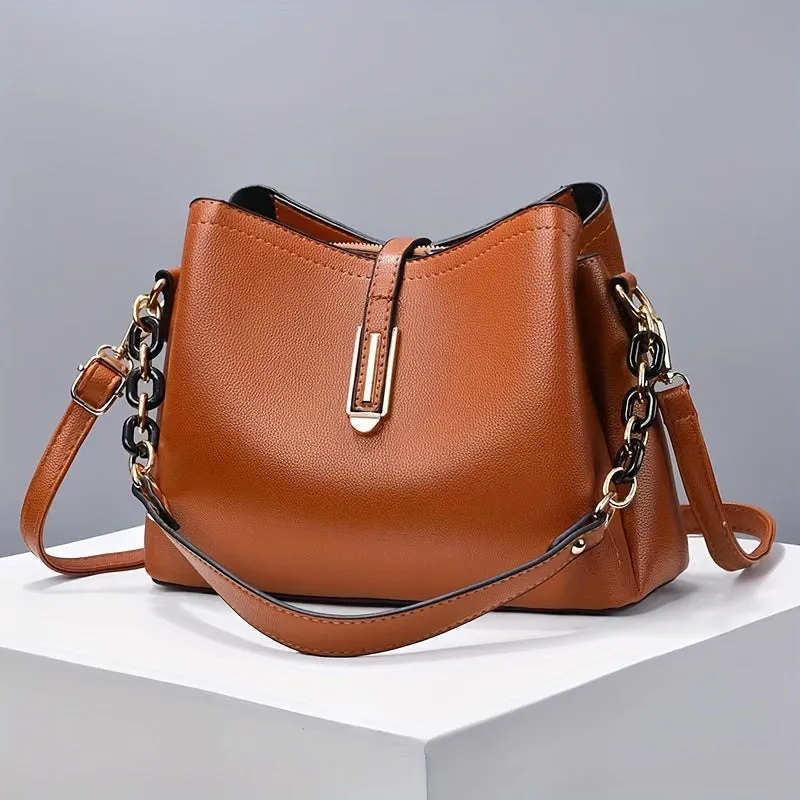 Stylish Crossbody Bag with Chain Strap for Women