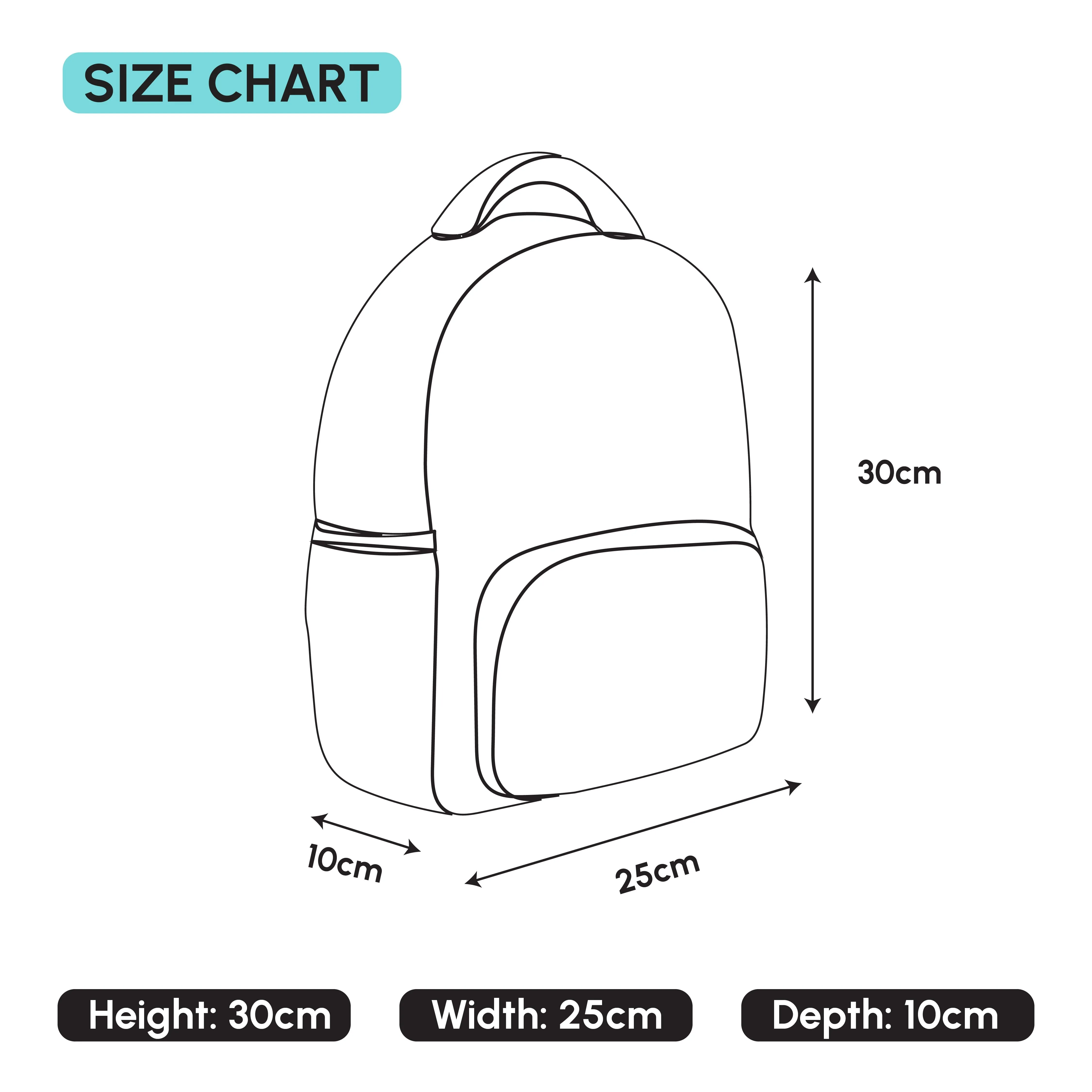 Stylish Off White Themed Premium Quality Kids Backpack Bag