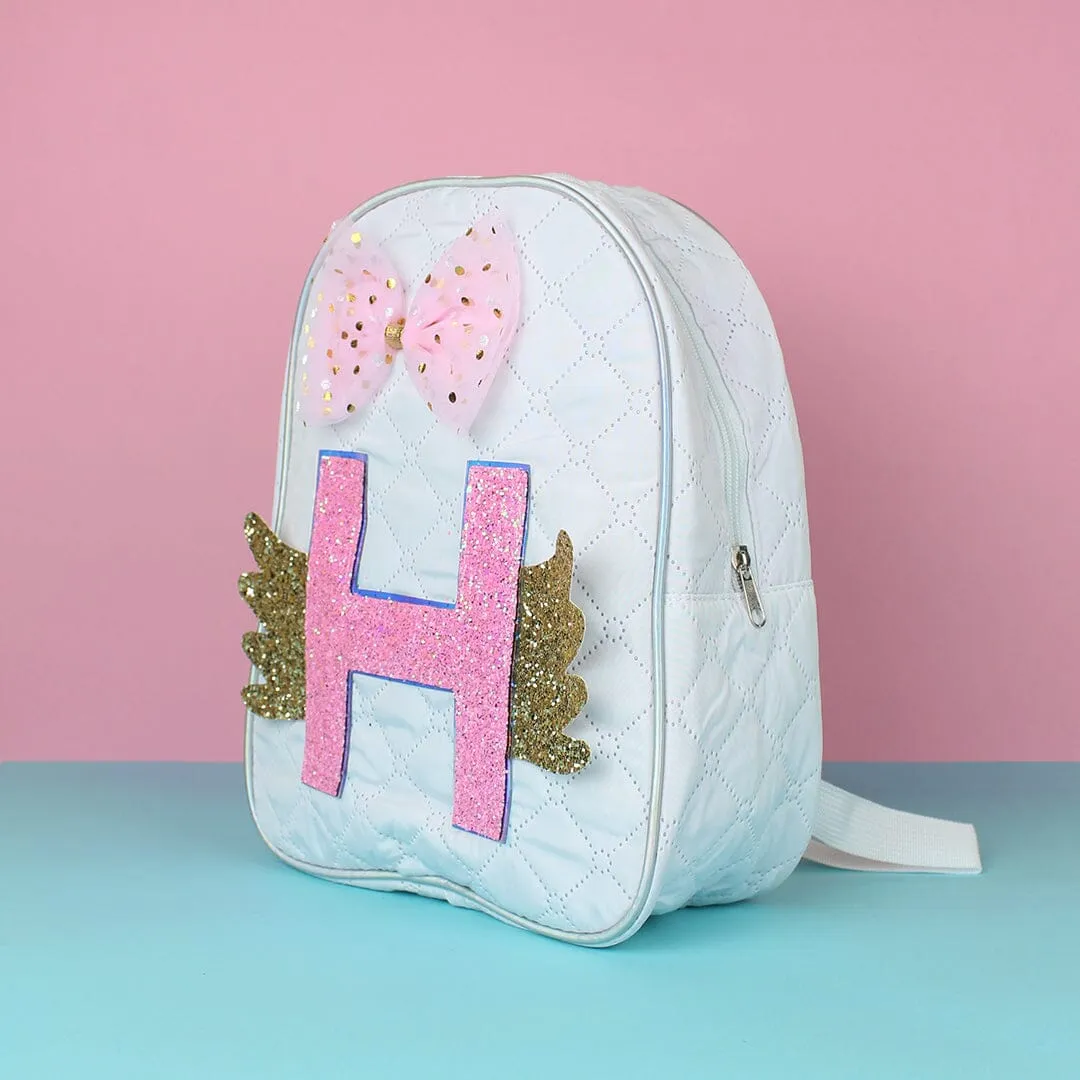 Stylish Off White Themed Premium Quality Kids Backpack Bag