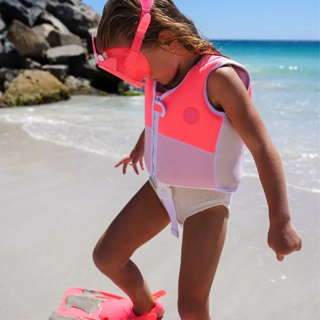 SUNNYLIFE Kids Snorkel Set Small Melody the Mermaid Pink