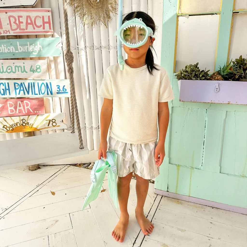 SUNNYLIFE Kids Snorkel Set Small Salty the Shark Multi