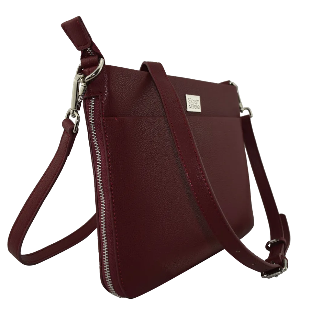 Tegan Crossbody Bag - Red