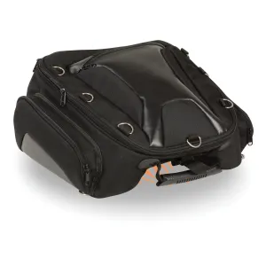 Textile Back Rack Sissy Bar Bag w/ Four Outer Pockets (14X16X16)