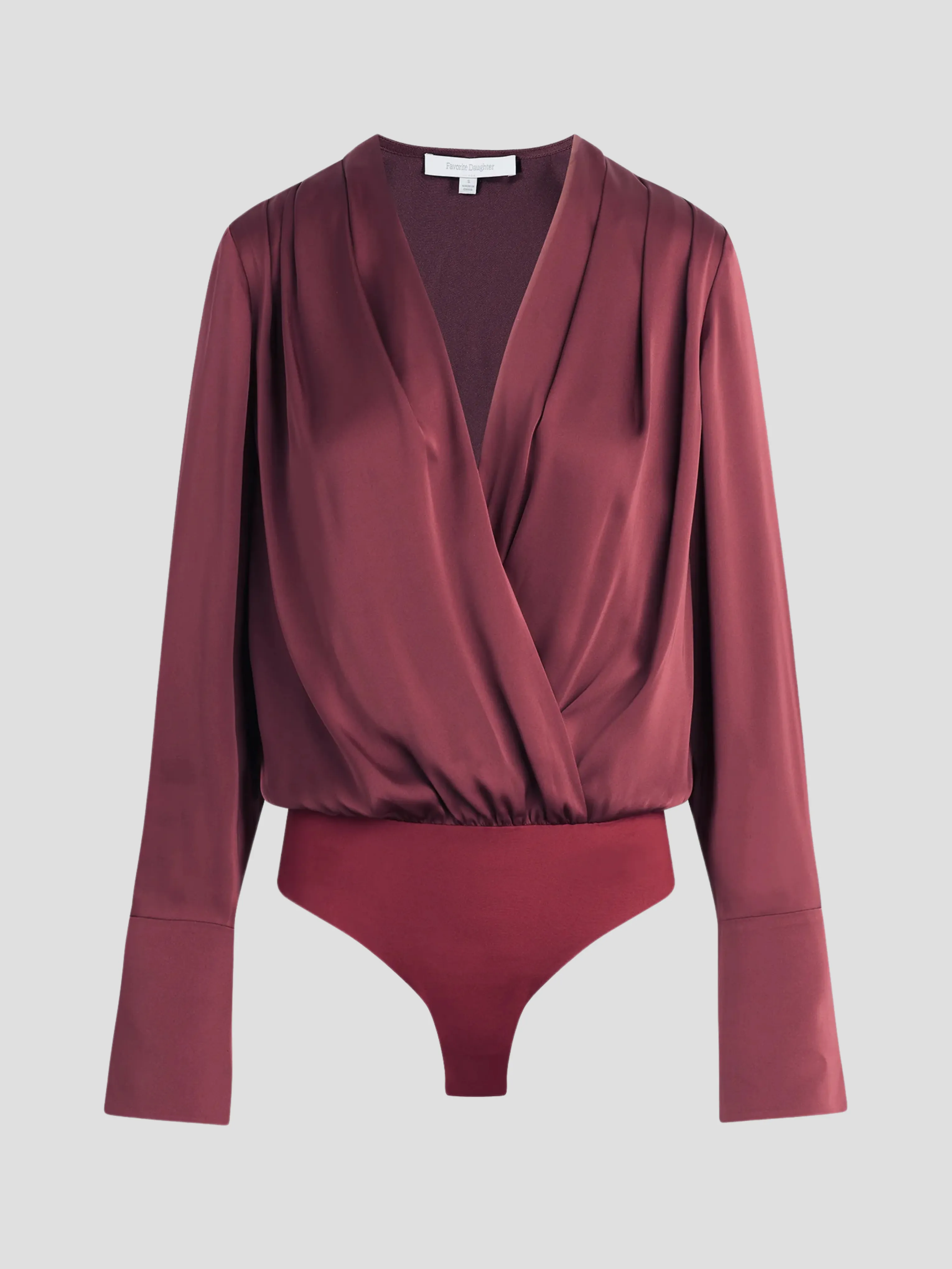 The Date Blouse in Burgundy