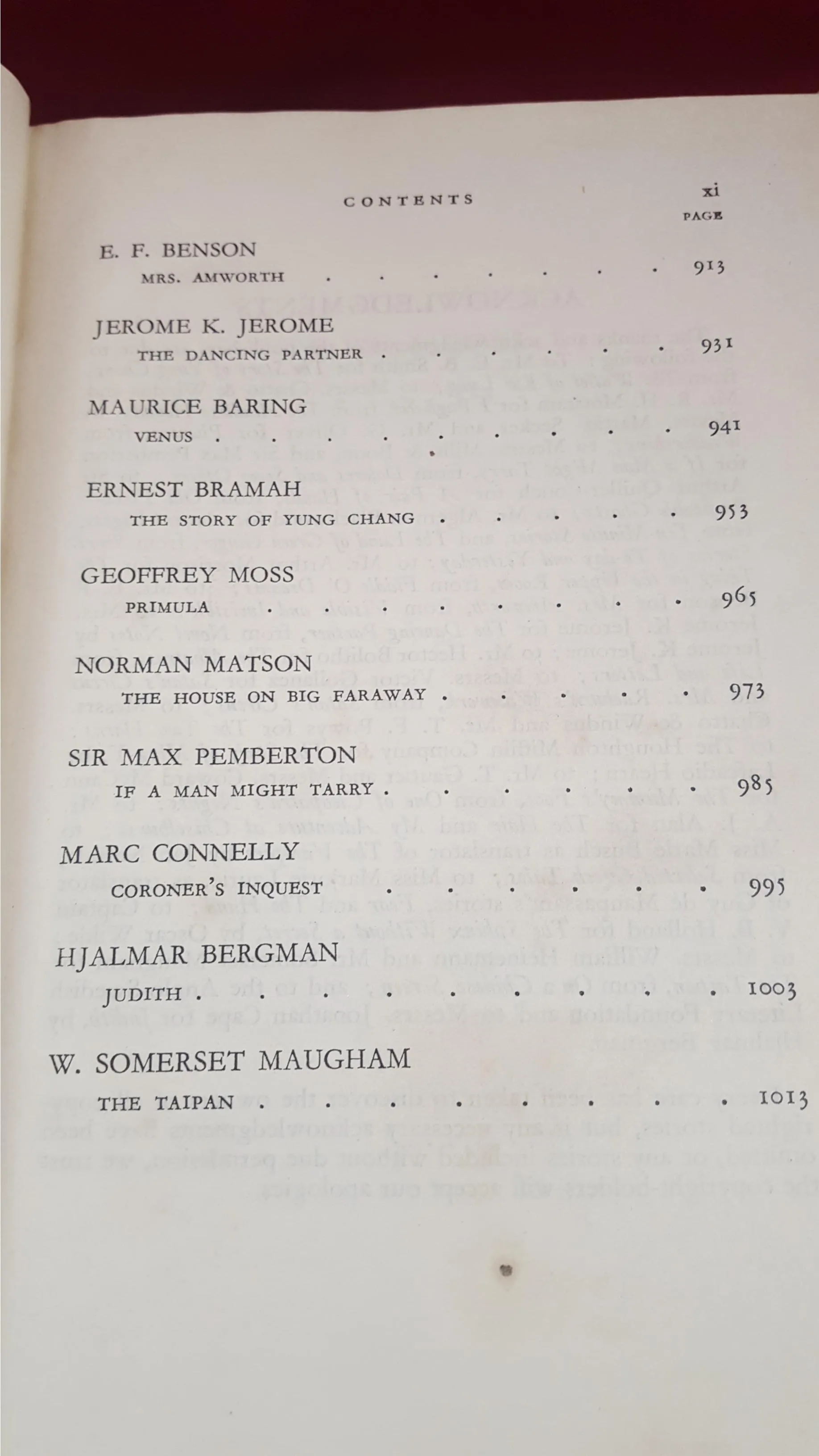 The Evening Standard Book Of Strange Stories, Hutchinson, no date