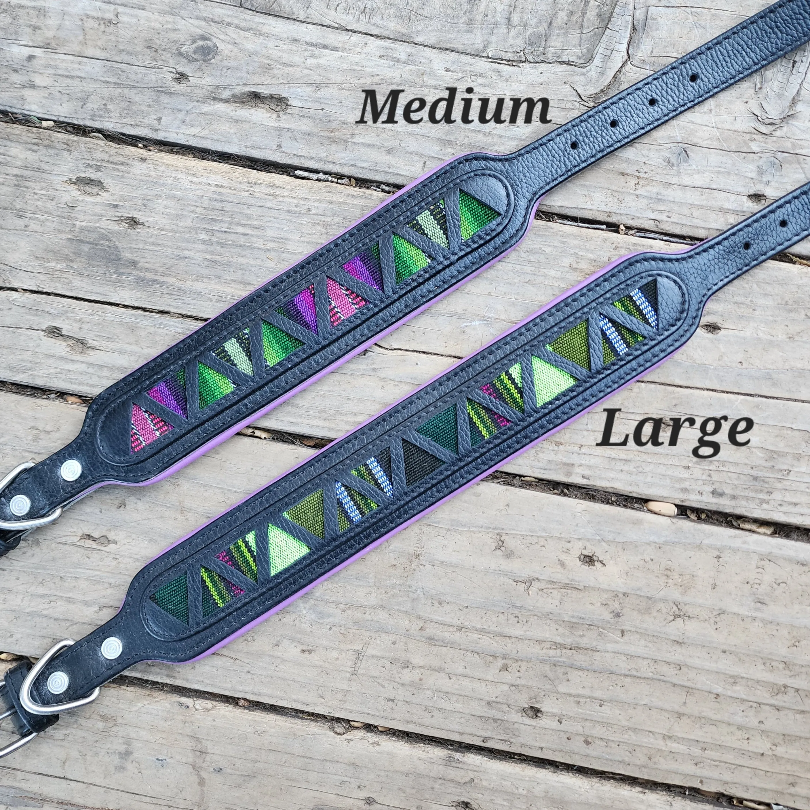 The Havana (black leather with purple padding)