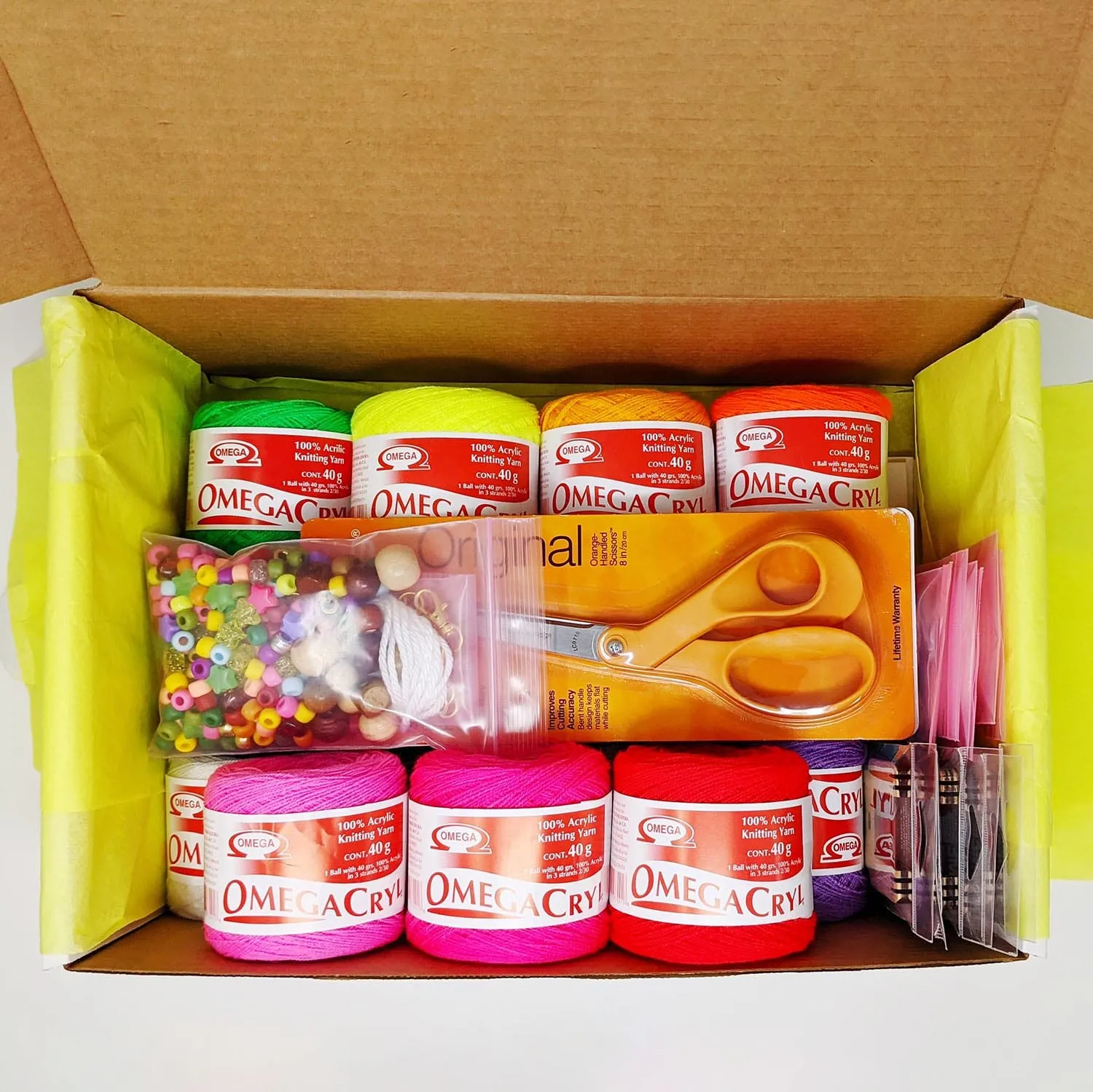 The Neon Tea PARTY Box - Pom Poms & Tassels