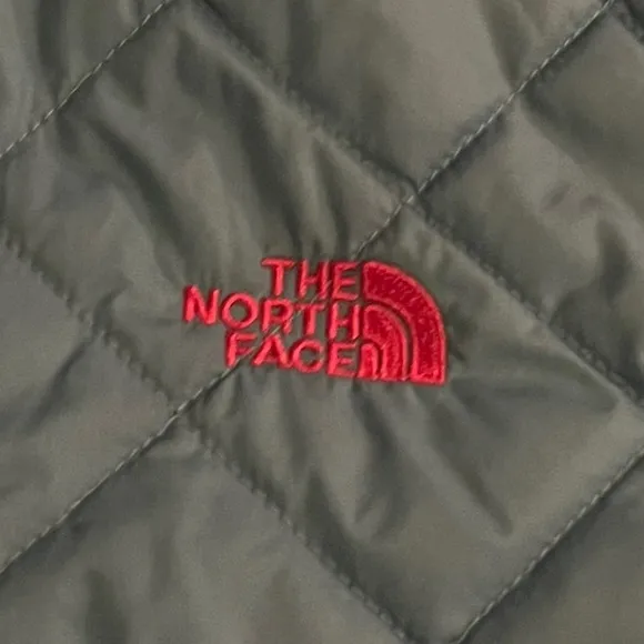 The North Face Button Up Bomber Jacket | Blue &amp; Pink | Women’s Small