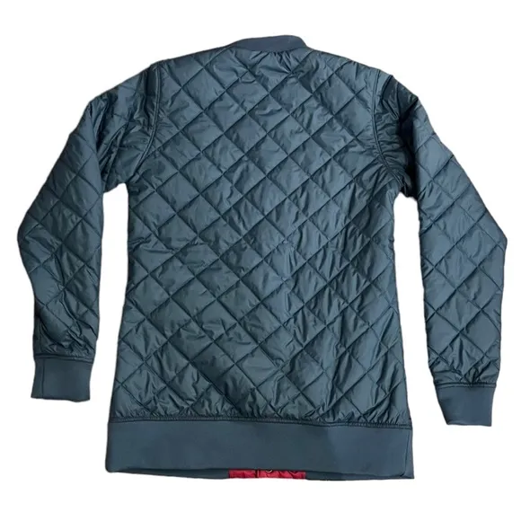 The North Face Button Up Bomber Jacket | Blue &amp; Pink | Women’s Small