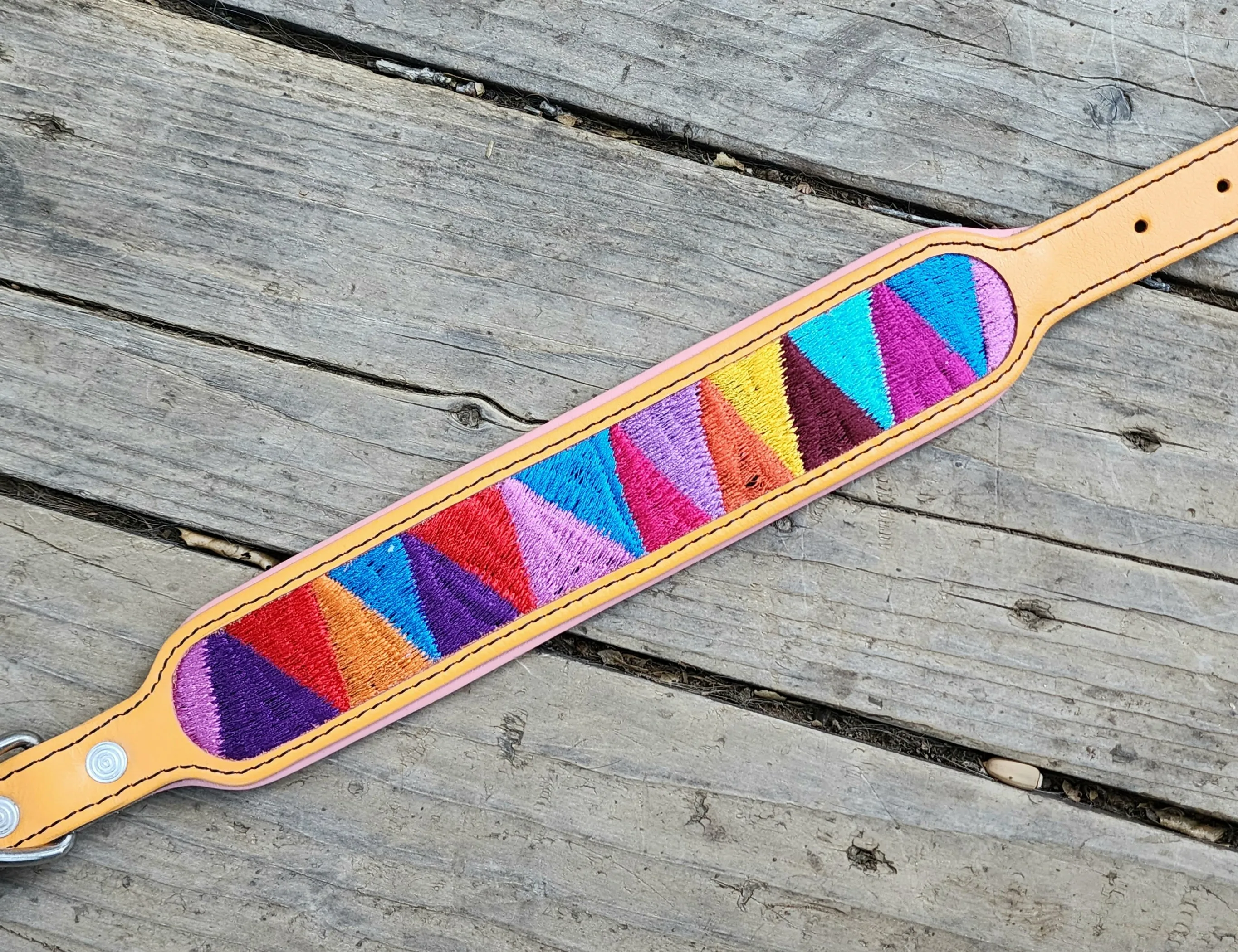The Sofia (pastel orange with pink padding)