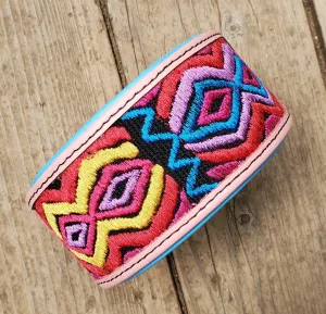 The Sofia (pink with blue padding)
