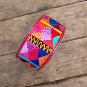 The Sofia (red with blue padding)