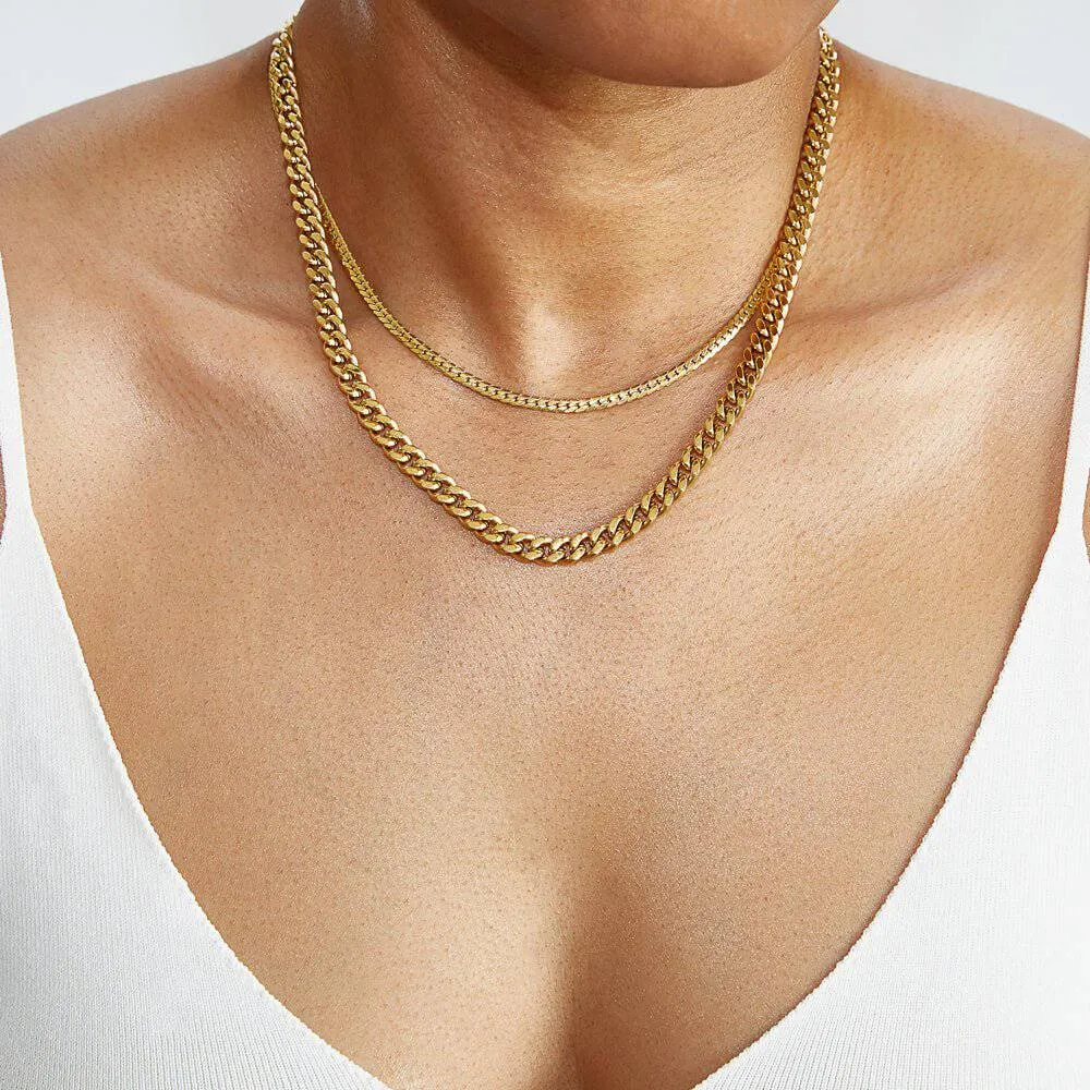 Thick Curb Chain Link Necklace