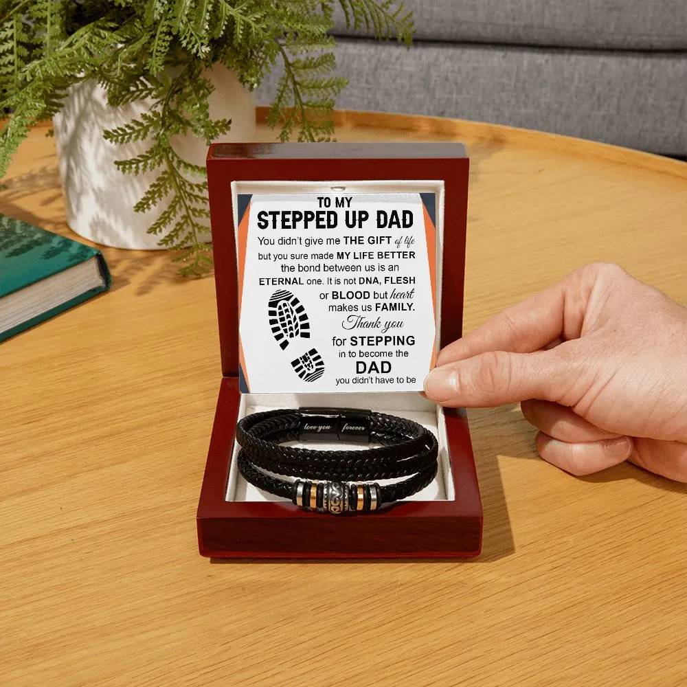 To My Stepped Up Dad - "Love You Forever" Bracelet - SD002
