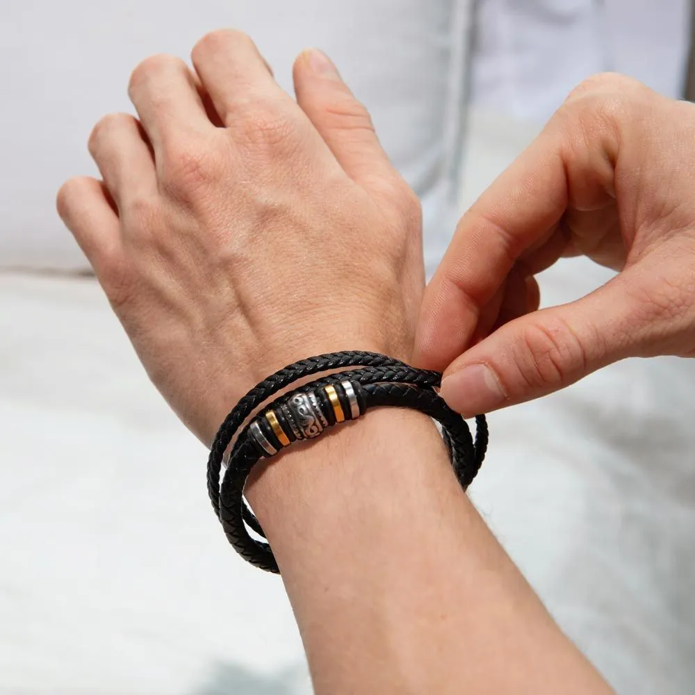 To My Stepped Up Dad - "Love You Forever" Bracelet - SD002