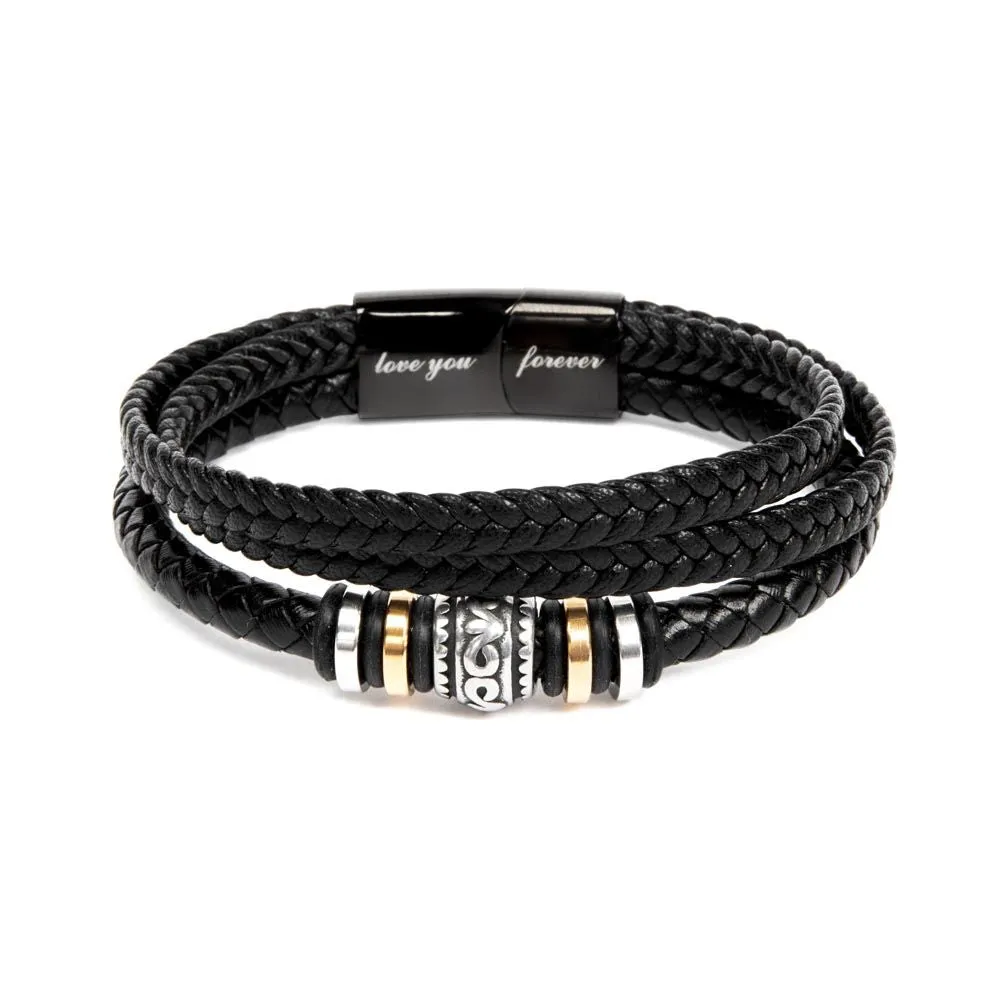 To My Stepped Up Dad - "Love You Forever" Bracelet - SD002