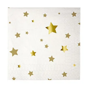 TOOT SWEET GOLD STAR NAPKINS