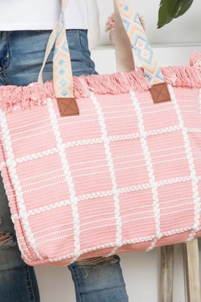 Top Fringe Tote Bag