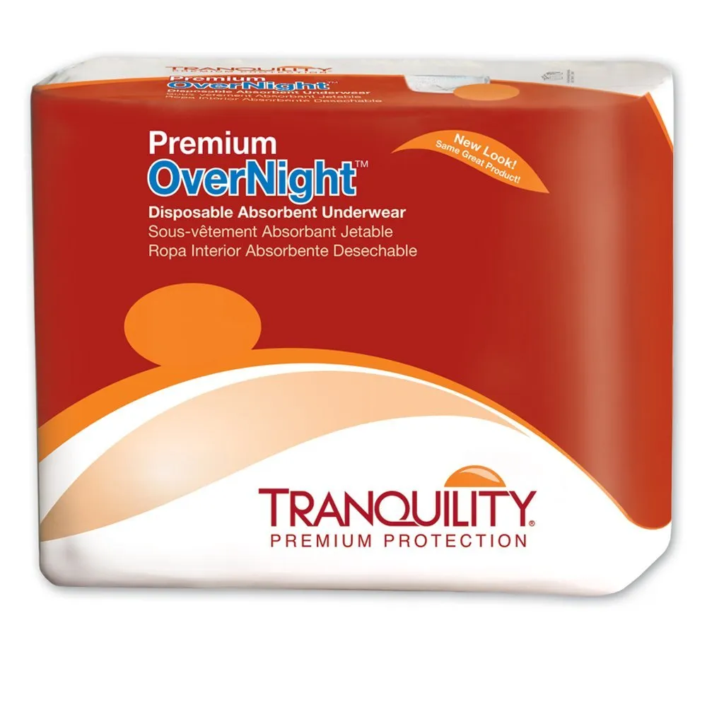 Tranquility Premium OverNight Pull-On Underwear XXL Case/48 (62-80 in.)