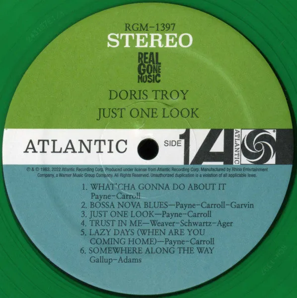 Troy, Doris ‎– Sings Just One Look & other Memorable Selections [Green Vinyl] - LP