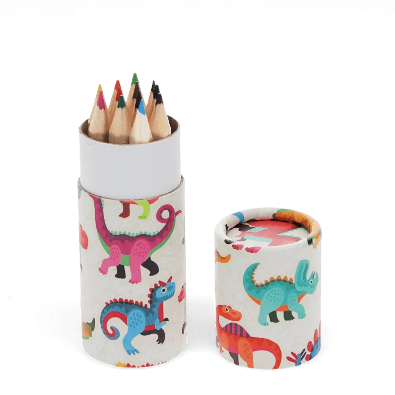 Tube of Colouring Pencils - Baby Dinos