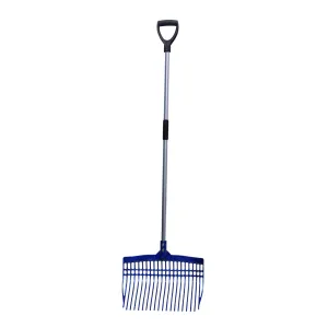 Tuff Stuff super rake w/ aluminum handle - blue