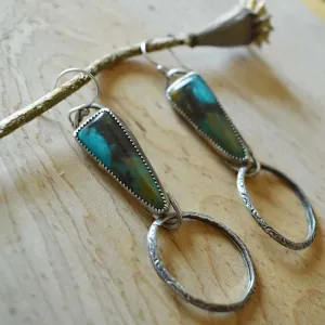 Turquoise Door Knocker Earrings
