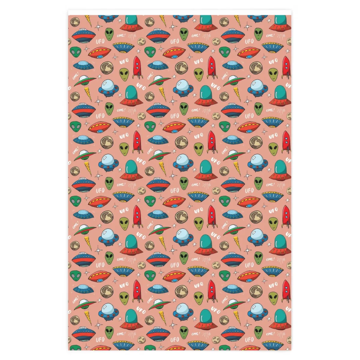 UFO & Alien Wrapping Paper