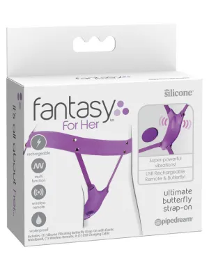 Ultimate Remote Butterfly Strap-on - Purple