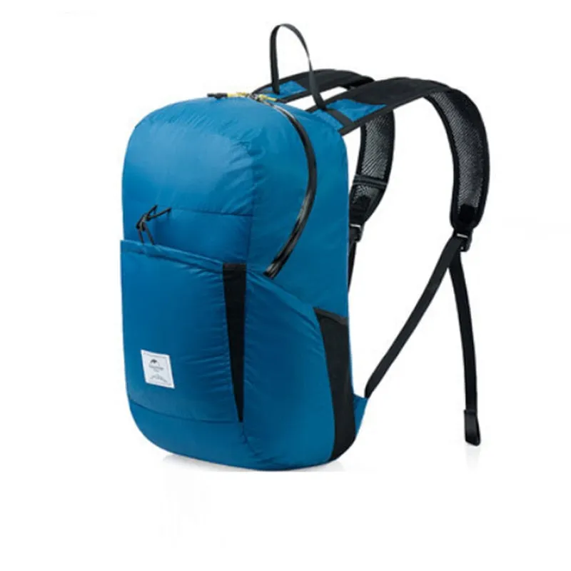 Ultralight Waterproof Backpack Foldable Backpack, Black/Blue/Gray, 25L