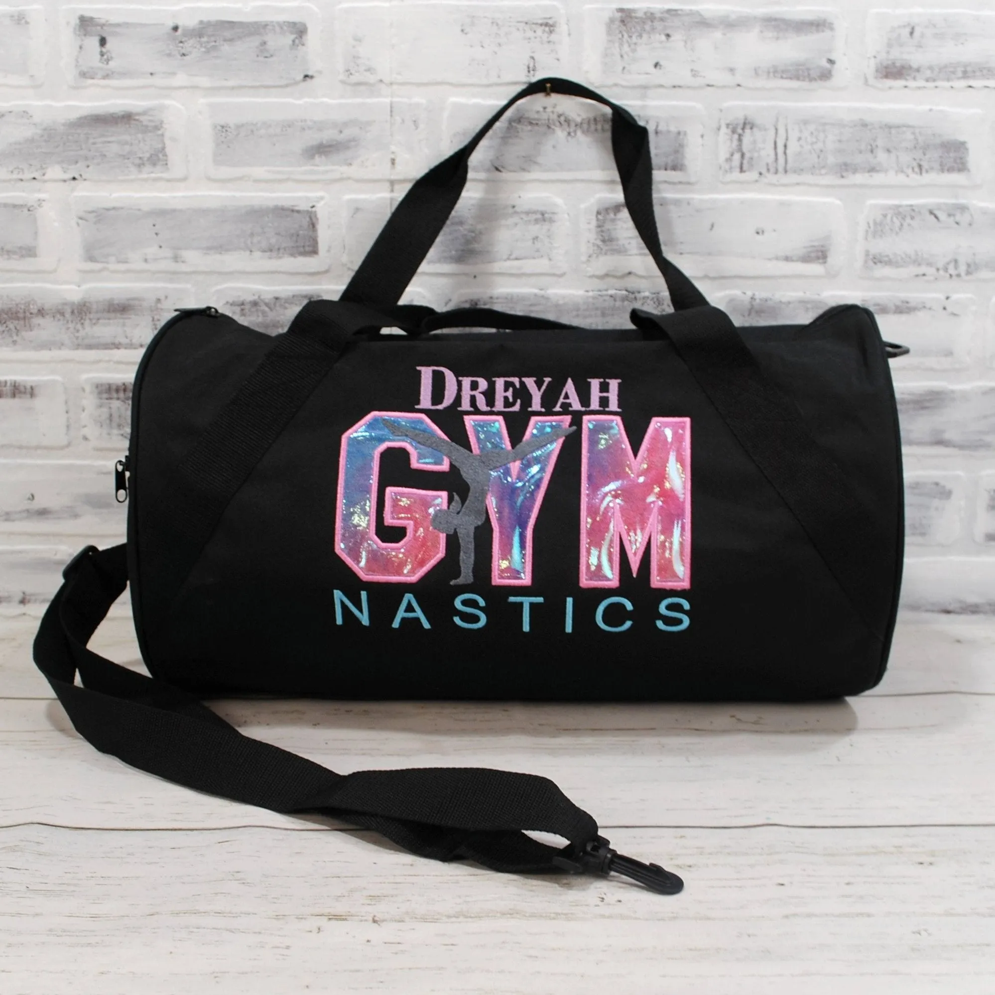 Unicorn Ombre Personalized Gymnastics Duffle Bag or Tote