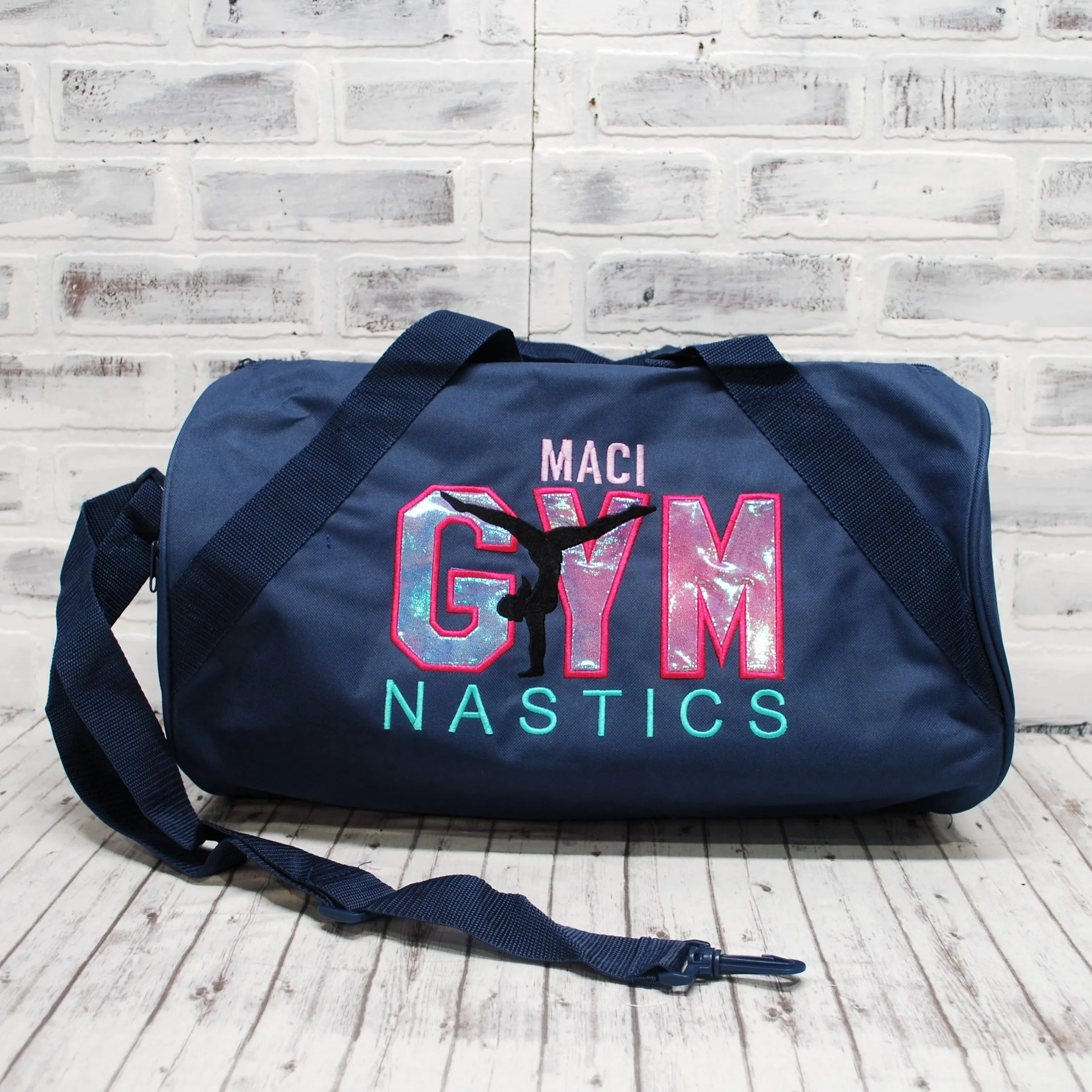 Unicorn Ombre Personalized Gymnastics Duffle Bag or Tote