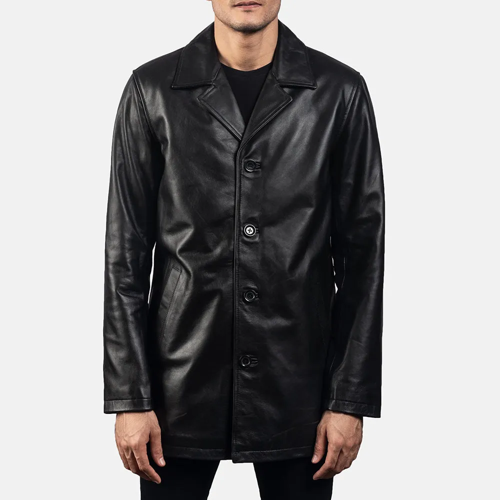 UrbanEdge Leather Coat