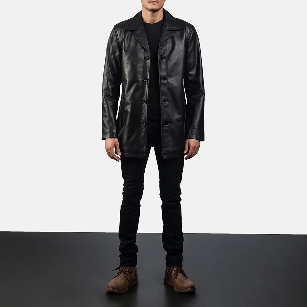 UrbanEdge Leather Coat