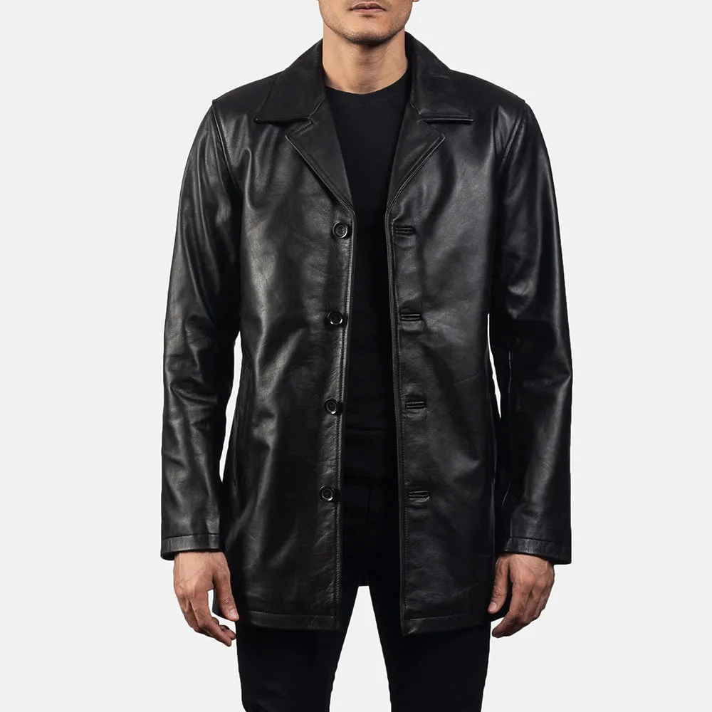 UrbanEdge Leather Coat
