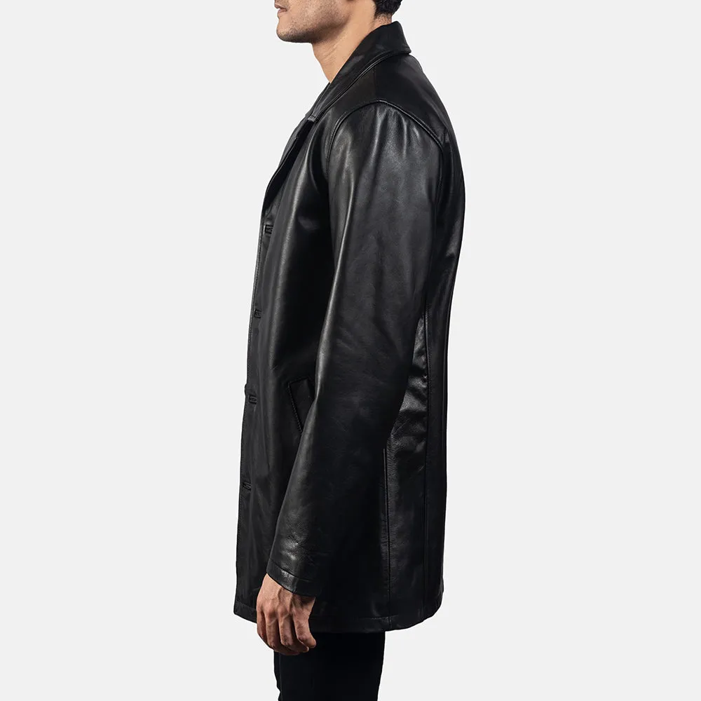 UrbanEdge Leather Coat