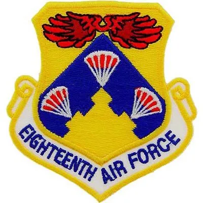 US Military USAF 18th Air Force Shield Patch