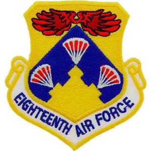 US Military USAF 18th Air Force Shield Patch