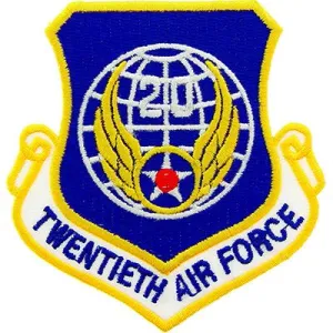US Military USAF 20th Air Force Shield Patch