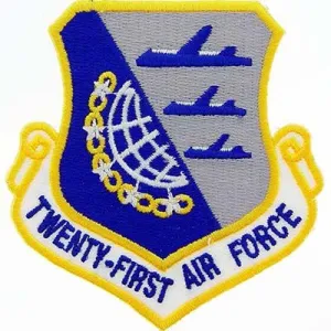 US Military USAF 21st Air Force Shield Patch