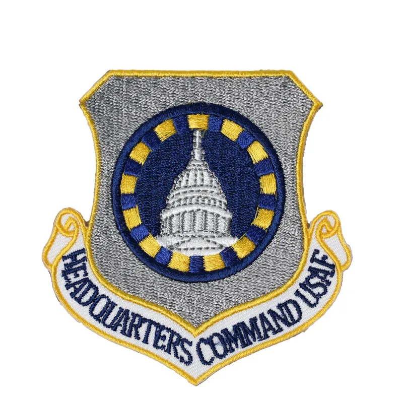 US Military USAF Airforce Headquarters Command Iron On Patch