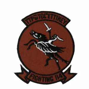 US Military USN TTP TOL Ettihey Fighting 114 Iron On Patch