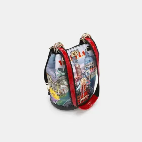 USA Floral Venice Nylon Backpack