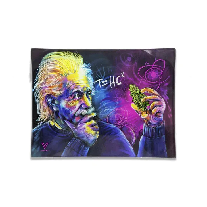 V-Syndicate Medium Glass Rolling Tray - Various Designs - (1 Count)