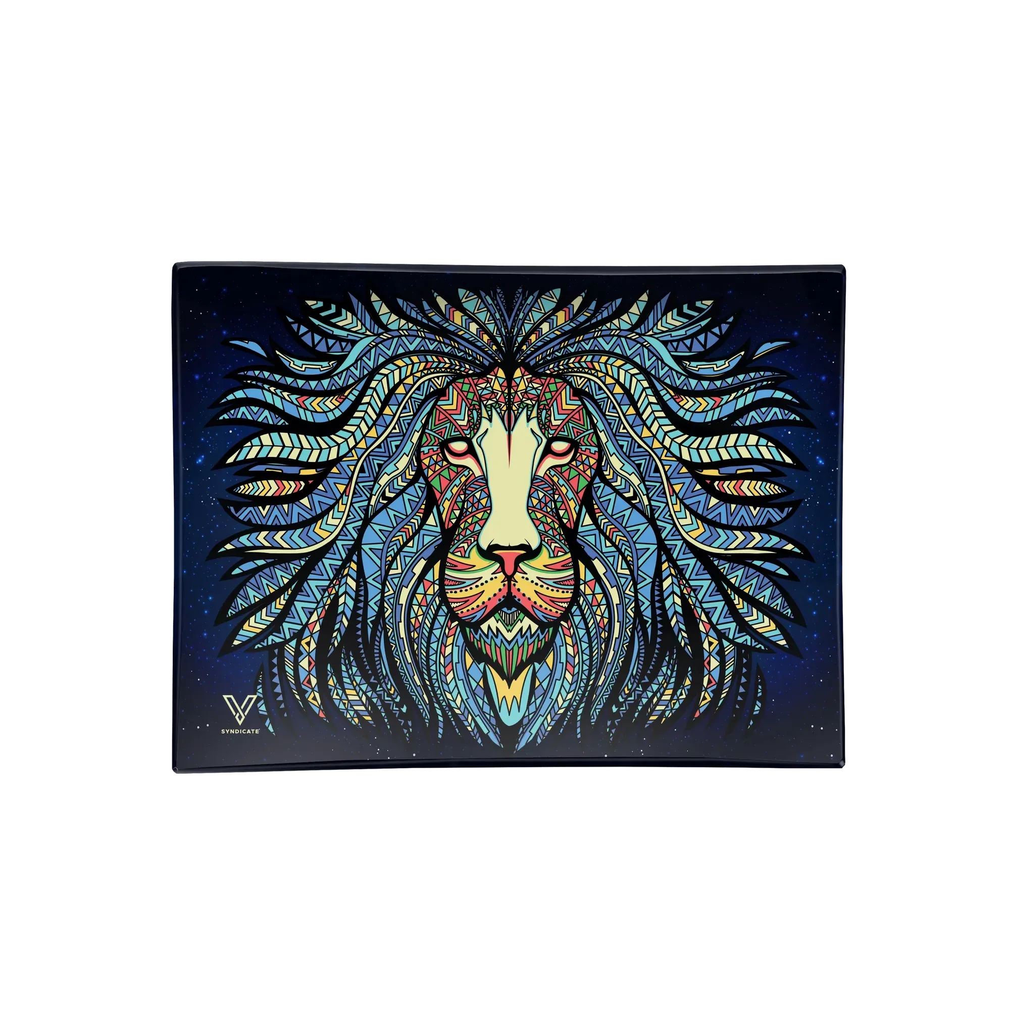 V-Syndicate Medium Glass Rolling Tray - Various Designs - (1 Count)