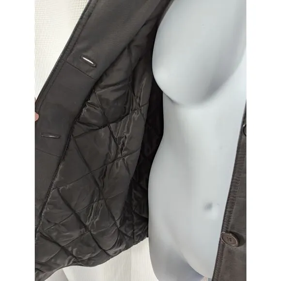 VENEZIA VITALE! CLASSIC COOL- WARM?- BLACK GENUINE LEATHER JACKET, COAT! SZ 20W